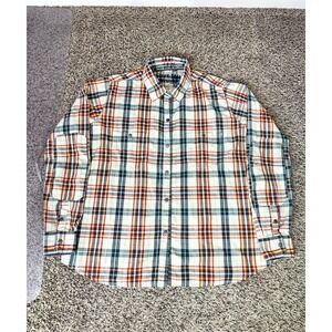 Dovetail Workwear Multi Color Plaid Long Sleeve Elbow Men's Size Large
